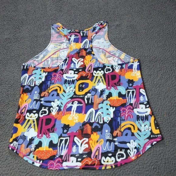 NEW $58 Janji Mt. Merapi Artist Series Helio Tech Tank Top Multicolor Womens XL - Picture 2 of 7